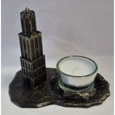 Domtoren waxinehouder Verbronsd