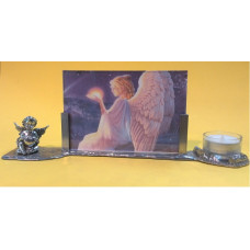 Picture frame with angel sitting