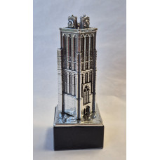 Grote kerk Dordrecht op marmer voet Zilvertin Grote kerk Dordrecht op marmer voet Zilvertin