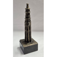 Lange jan Middelburg verbronsd op marmer voet Lange jan Middelburg verbronsd op marmer voet