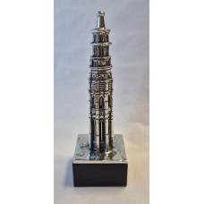 Lange jan Middelburg op marmer voet Zilvertin Lange jan Middelburg op marmer voet Zilvertin