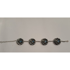 Bracelet with light blue length 23cm
