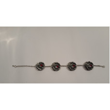 Bracelet with red length 20,5cm