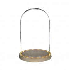 Glazen stolp met led verlichting