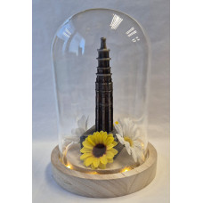 Glazen stolp met Lange jan Middelburg Gematteerd Glazen stolp met Lange jan Middelburg Gematteerd