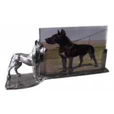 Photo frame great dane with docked ears 