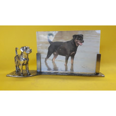 Photo frame rottweiler with tail 
