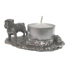 English bulldog candleholder