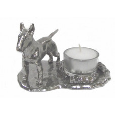 Bull terrier candle holder large