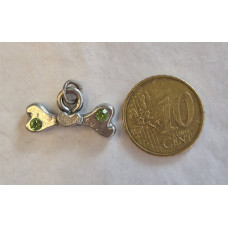 Bedel kluif met groene Swarovski stenen