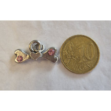 Bedel kluif met Rose Swarovski stenen