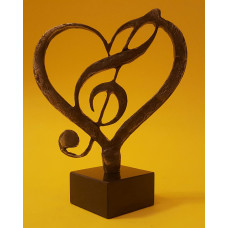 love for music, bronze