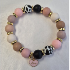 Love combi 2 met goudkleurig met bedel armband