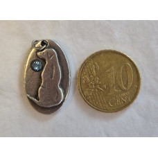 Bedel Rhodesian ridgeback met Blauwe Swarovski steen