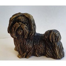 Shih tzu langhaar groot verbronsd