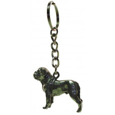 Sleutelhanger bordeaux dog 3D