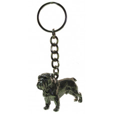 Sleutelhanger engelse bulldog 3D