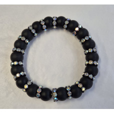 Zwart met bling armband